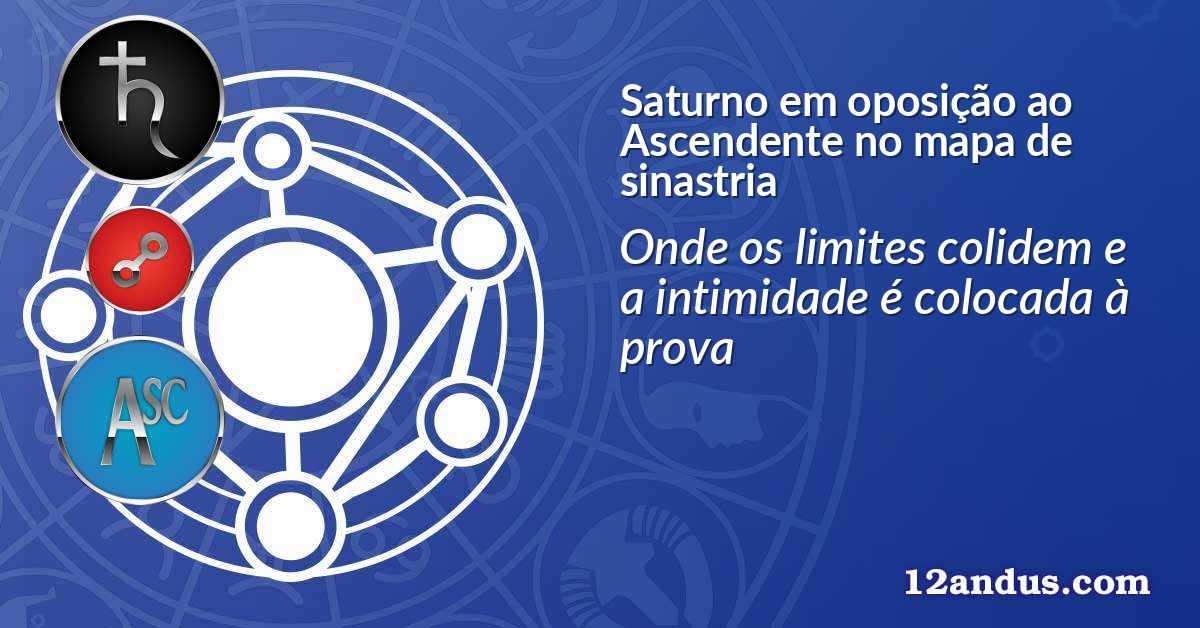 Saturno em oposição ao Ascendente no mapa de sinastria