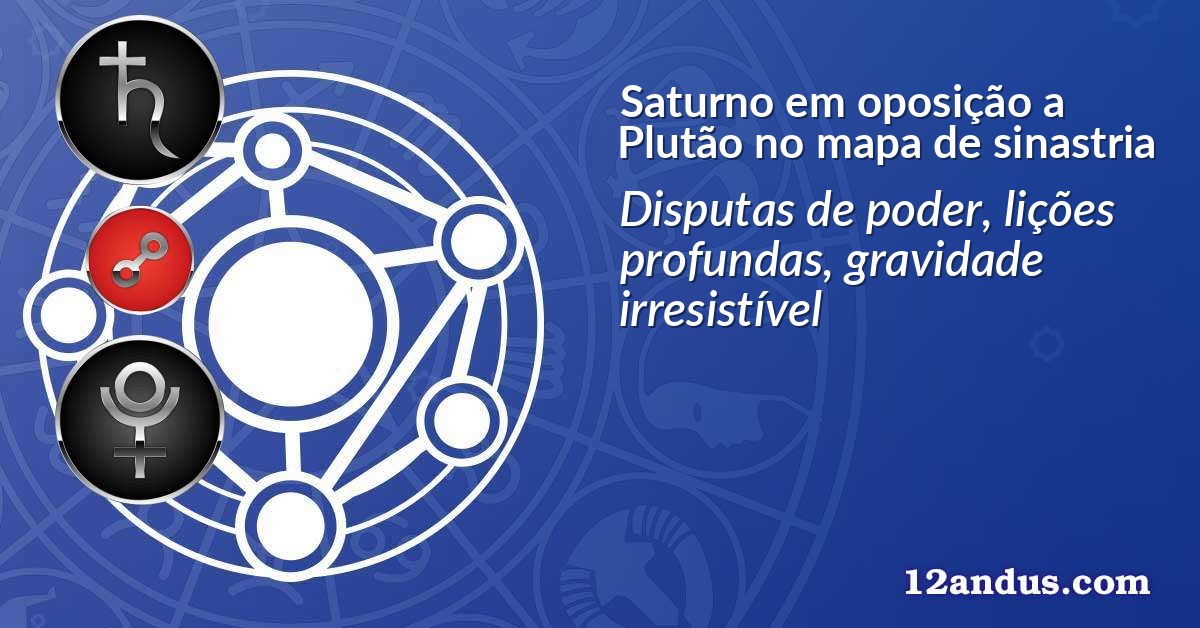 Saturno em oposição a Plutão no mapa de sinastria