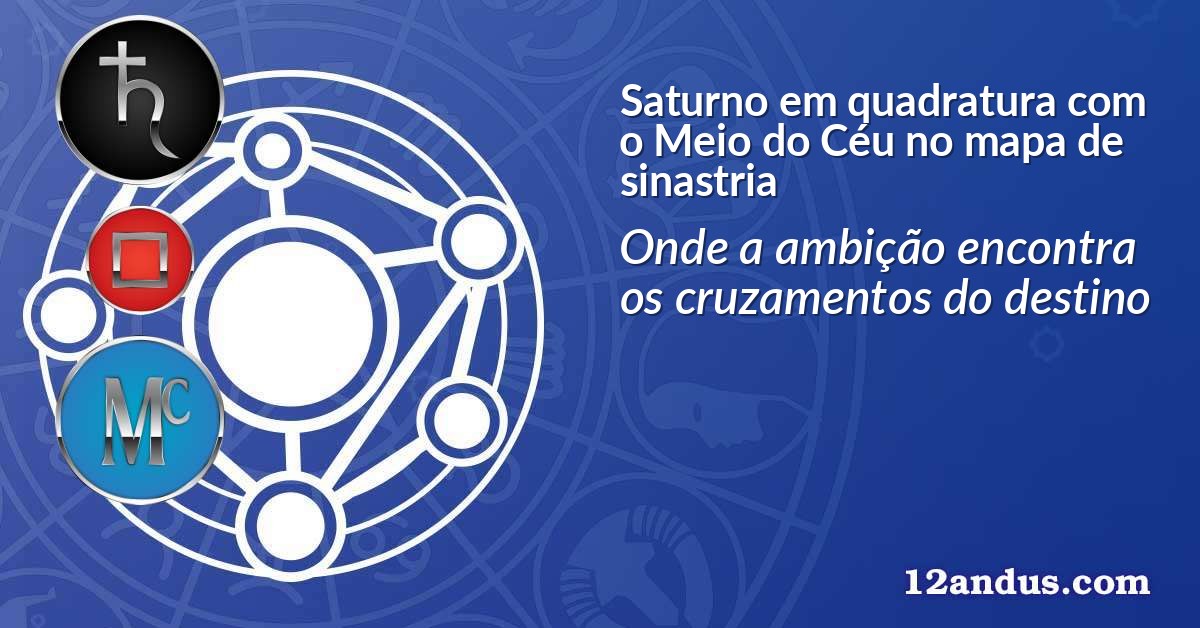 Saturno em quadratura com o Meio do Céu no mapa de sinastria