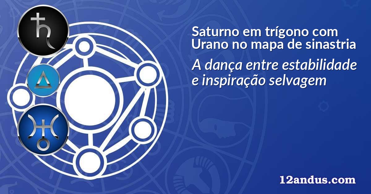 Saturno em trígono com Urano no mapa de sinastria