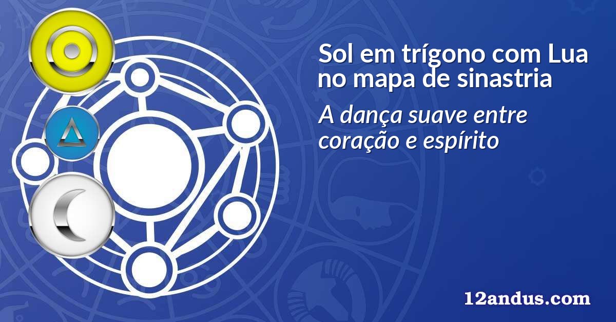 Sol em trígono com Lua no mapa de sinastria
