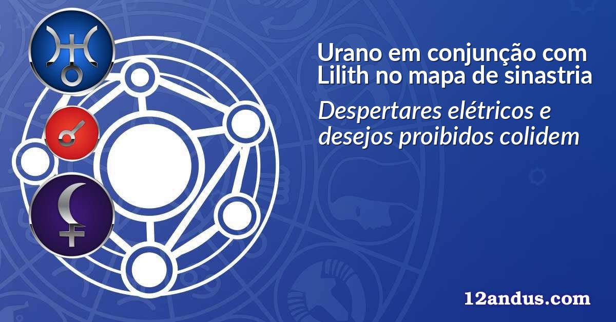 Urano em conjunção com Lilith no mapa de sinastria