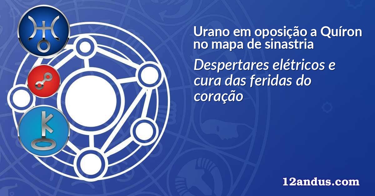 Urano em oposição a Quíron no mapa de sinastria