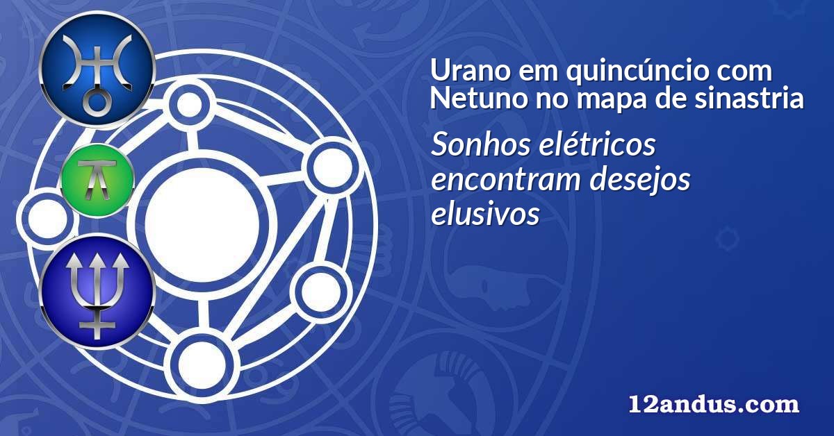 Urano em quincúncio com Netuno no mapa de sinastria