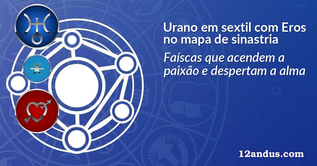 Urano em sextil com Eros no mapa de sinastria