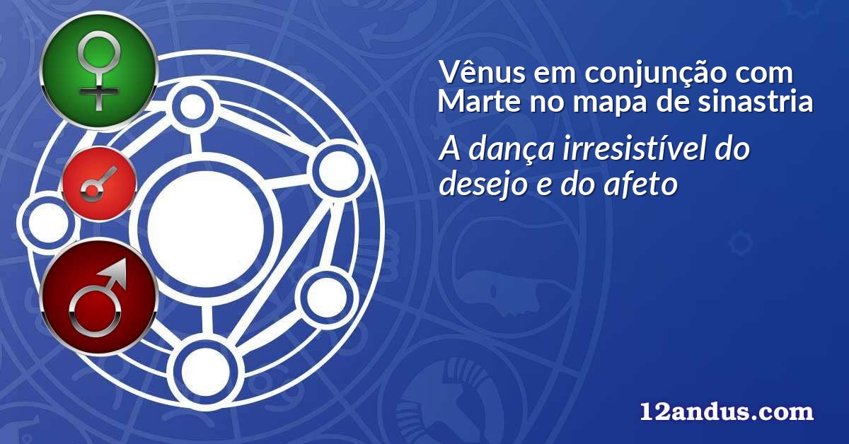 Vênus em conjunção com Marte no mapa de sinastria