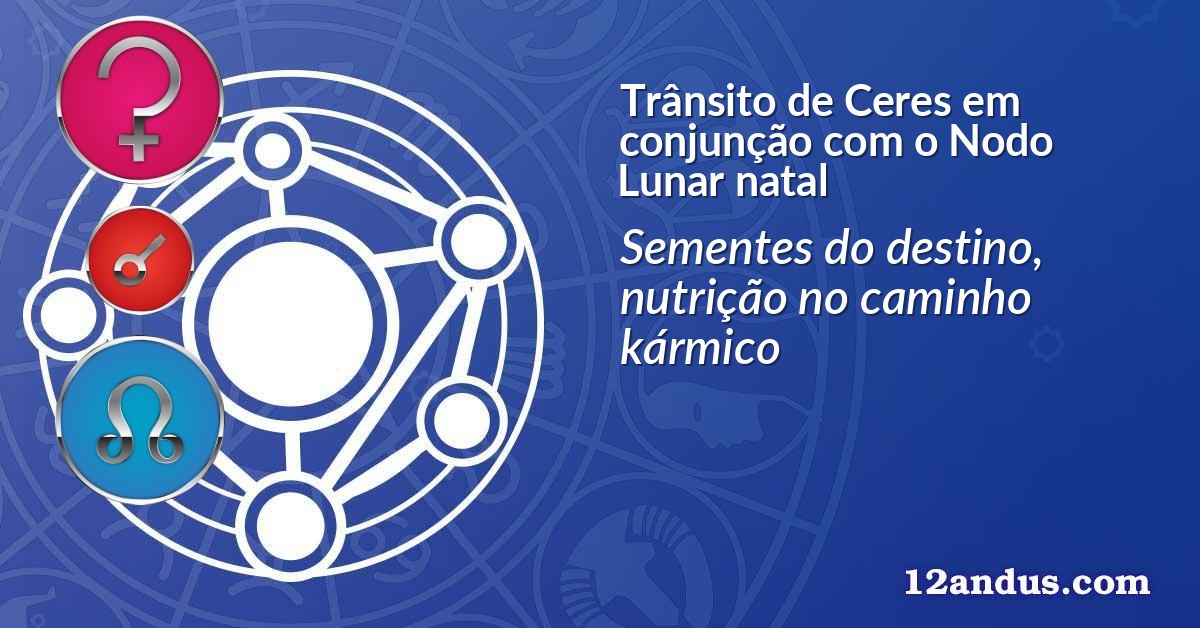Trânsito de Ceres em conjunção com o Nodo Lunar natal