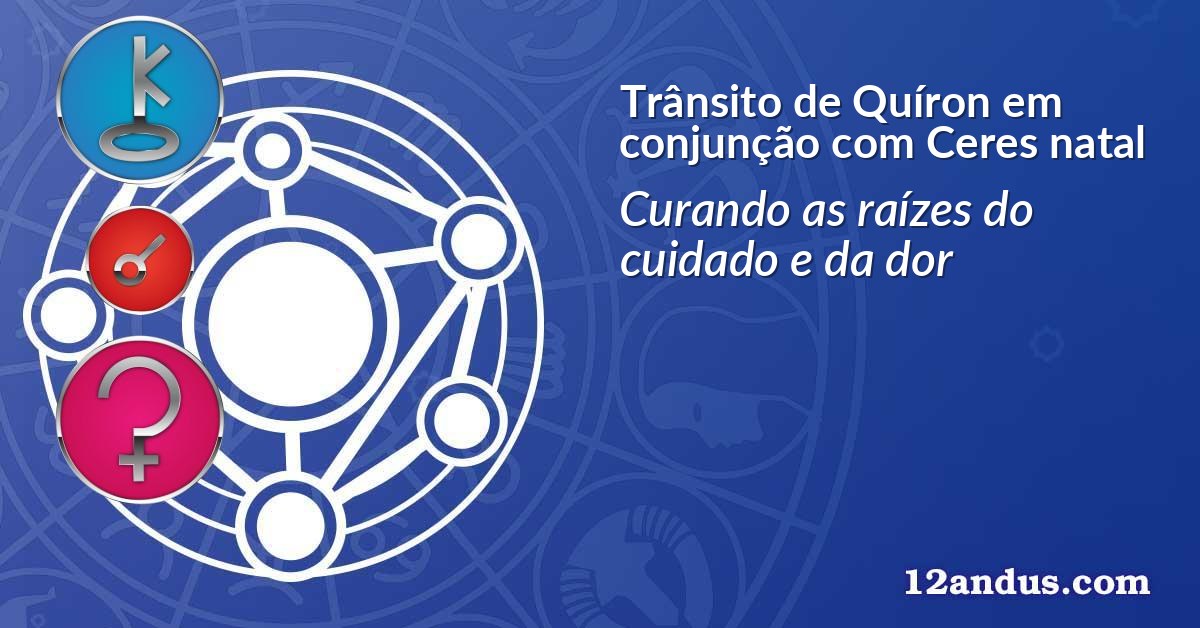 Trânsito de Quíron em conjunção com Ceres natal