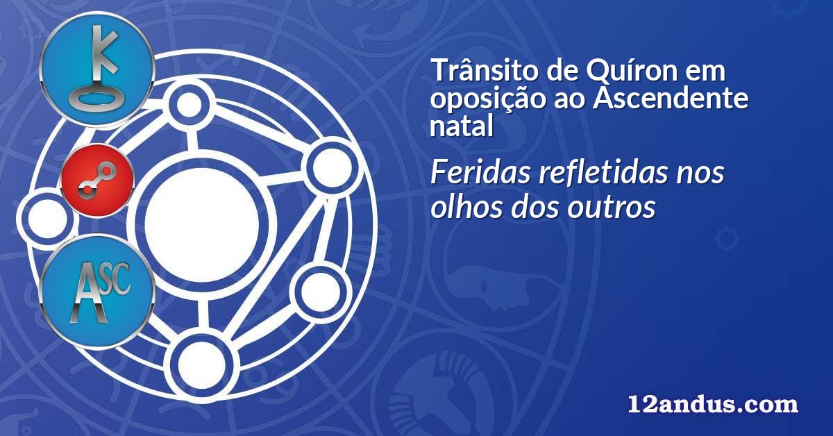 Trânsito de Quíron em oposição ao Ascendente natal
