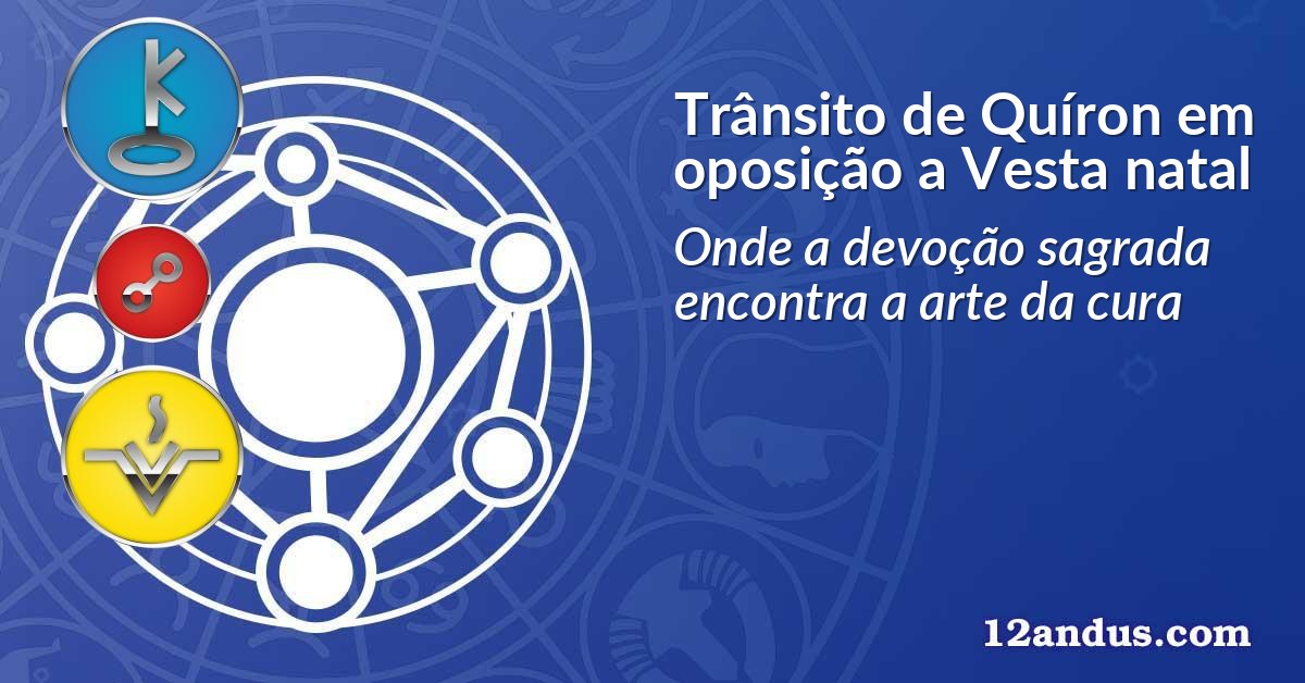 Trânsito de Quíron em oposição a Vesta natal