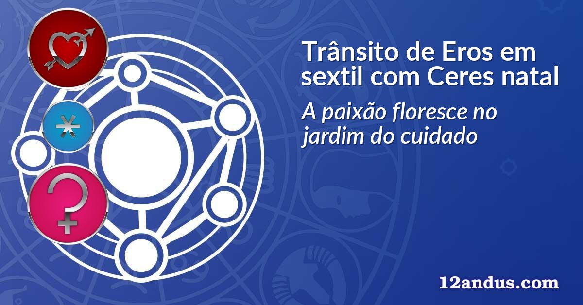 Trânsito de Eros em sextil com Ceres natal