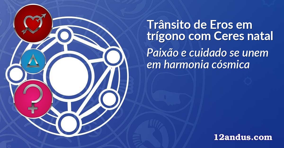 Trânsito de Eros em trígono com Ceres natal