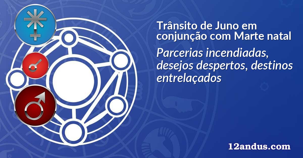 Trânsito de Juno em conjunção com Marte natal