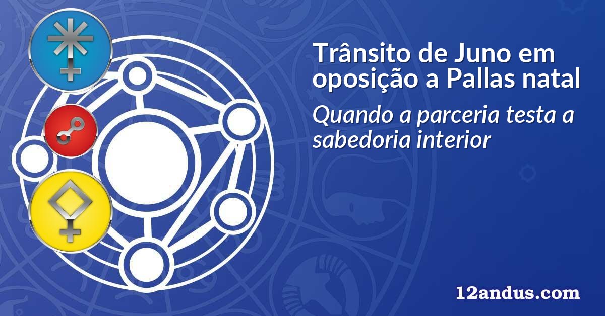 Trânsito de Juno em oposição a Pallas natal