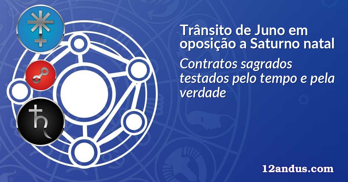 Trânsito de Juno em oposição a Saturno natal