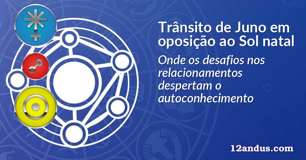 Trânsito de Juno em oposição ao Sol natal
