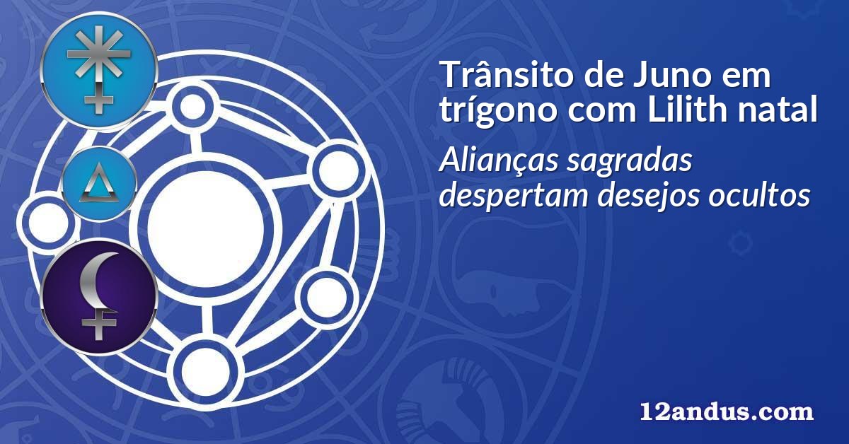 Trânsito de Juno em trígono com Lilith natal
