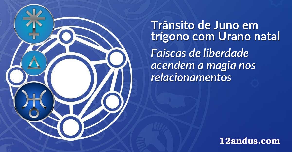 Trânsito de Juno em trígono com Urano natal