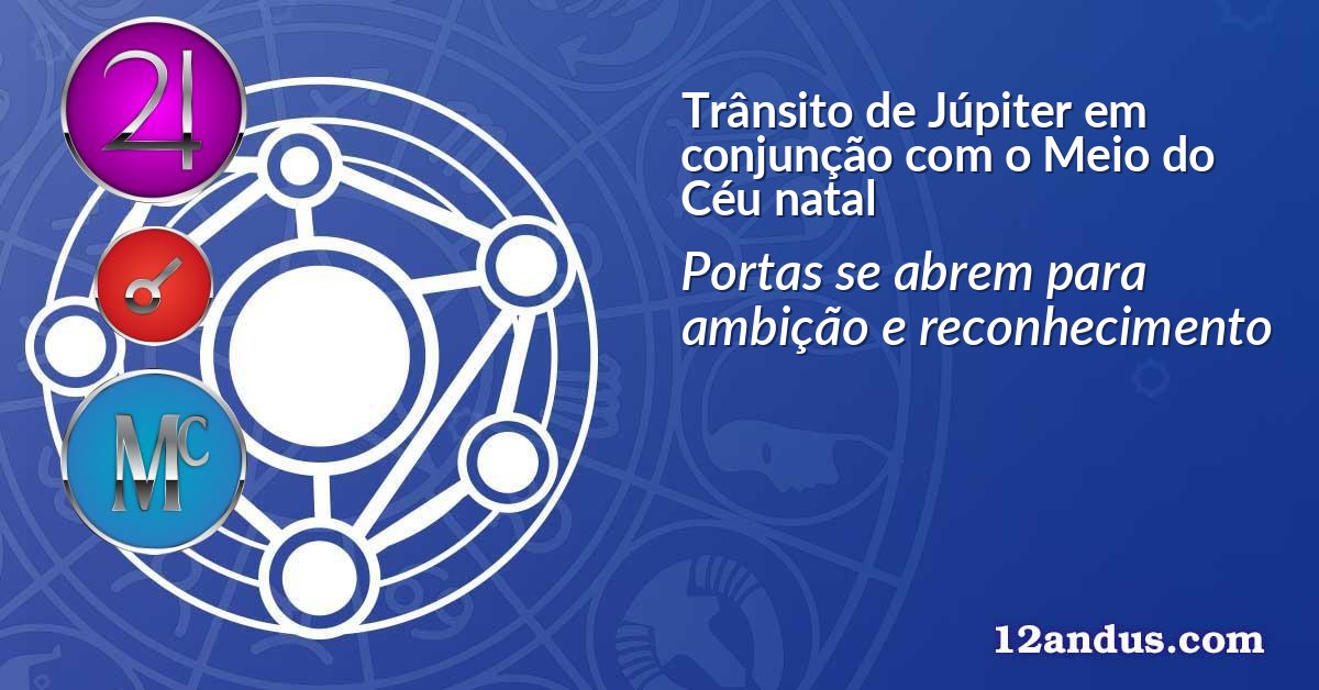 Trânsito de Júpiter em conjunção com o Meio do Céu natal