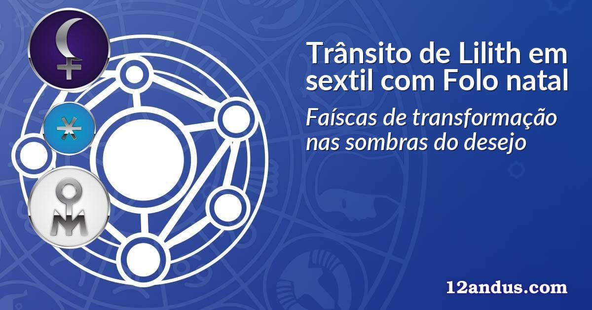 Trânsito de Lilith em sextil com Folo natal