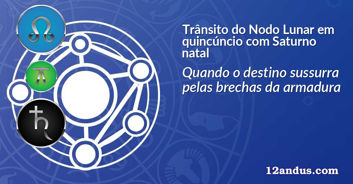 Trânsito do Nodo Lunar em quincúncio com Saturno natal