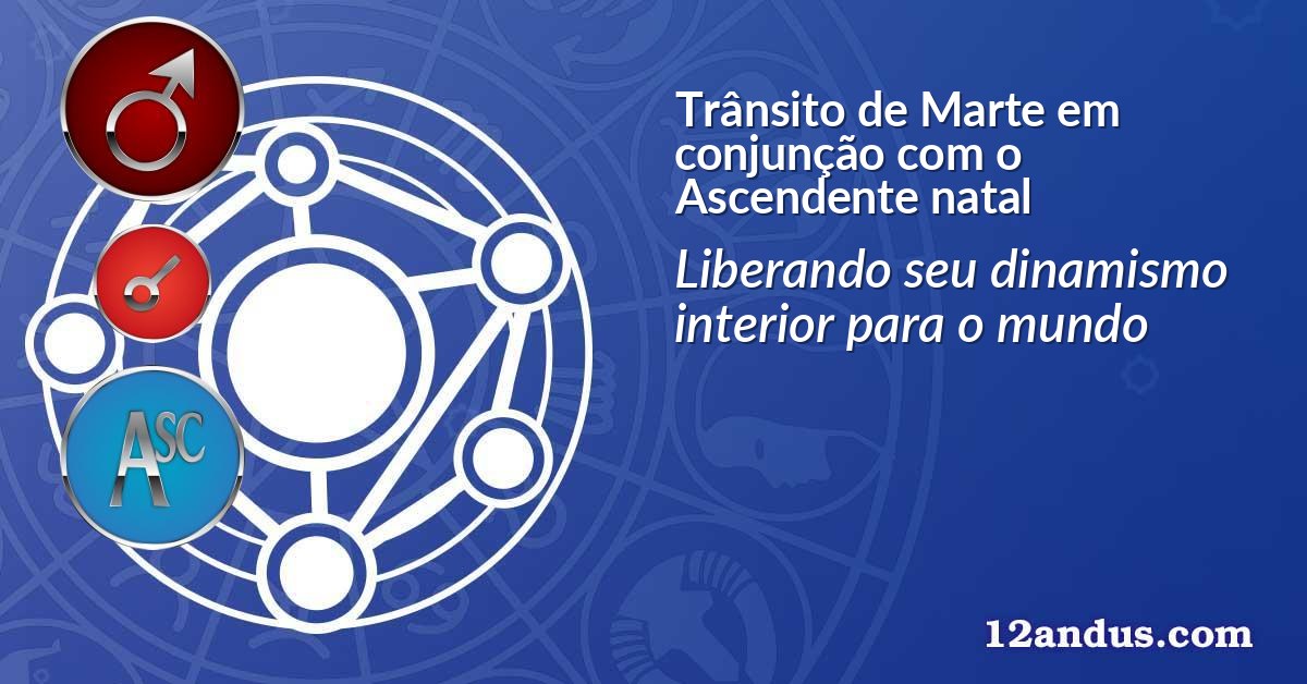 Trânsito de Marte em conjunção com o Ascendente natal