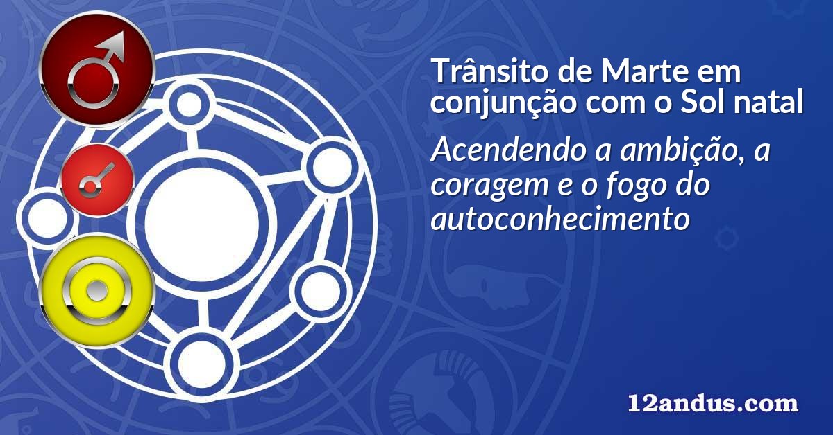Trânsito de Marte em conjunção com o Sol natal