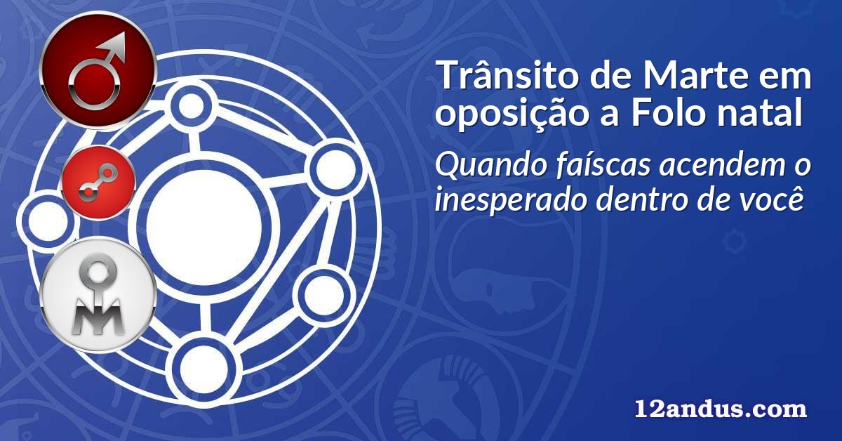 Trânsito de Marte em oposição a Folo natal