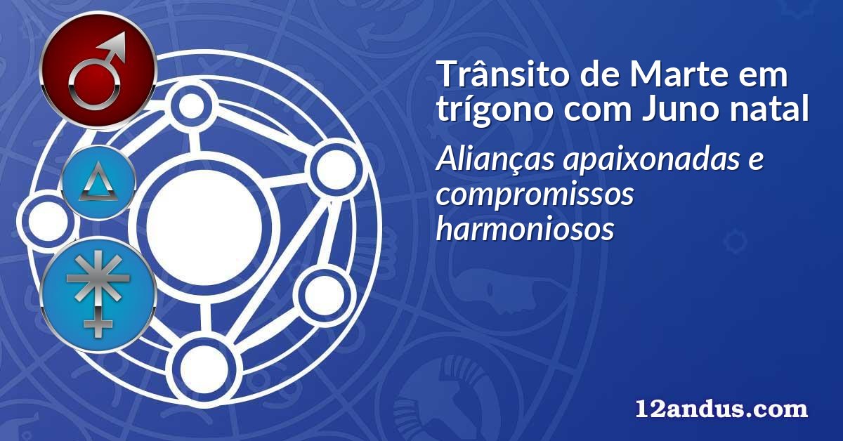 Trânsito de Marte em trígono com Juno natal