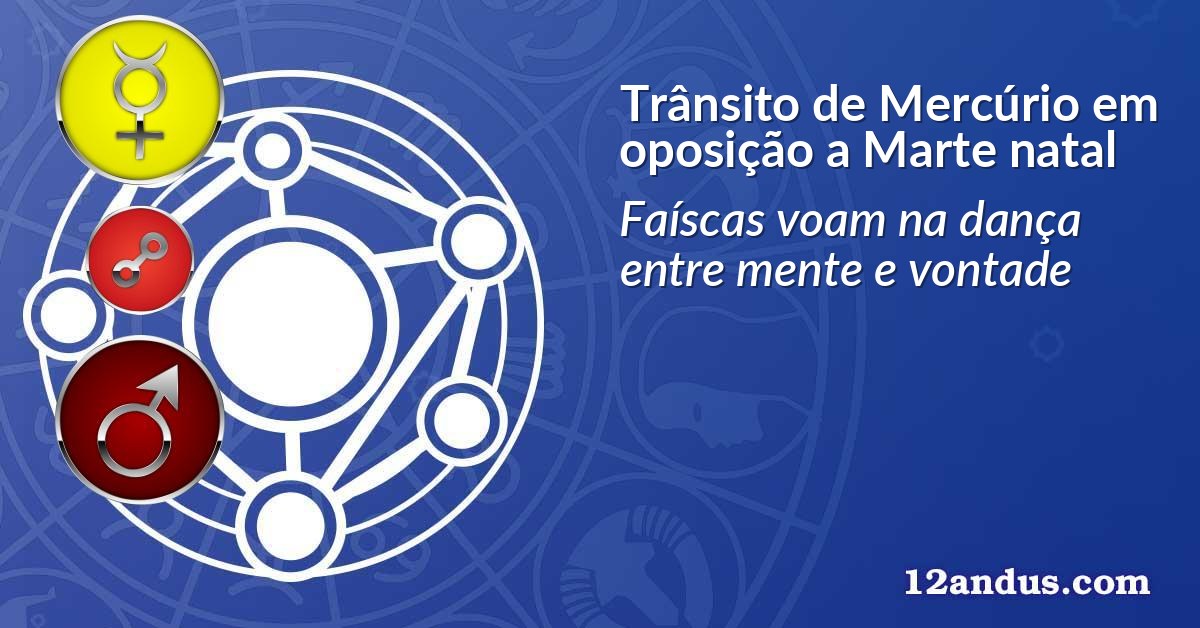 Trânsito de Mercúrio em oposição a Marte natal