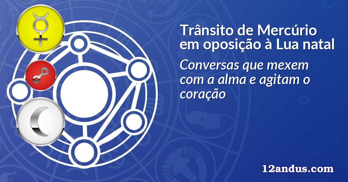 Trânsito de Mercúrio em oposição à Lua natal