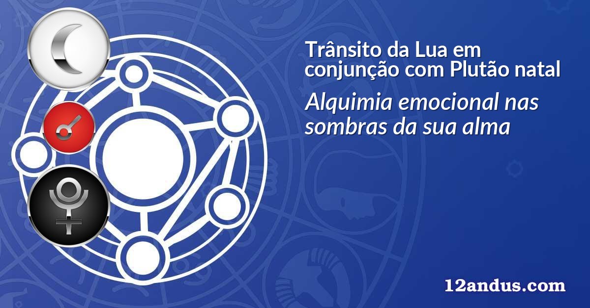 Trânsito da Lua em conjunção com Plutão natal