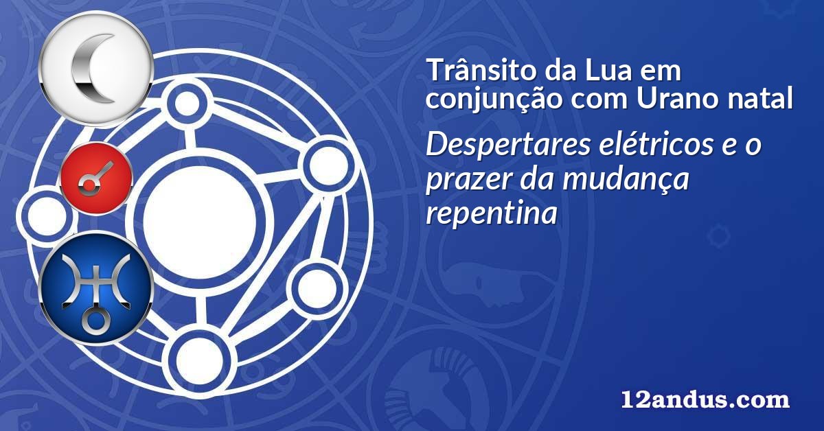 Trânsito da Lua em conjunção com Urano natal