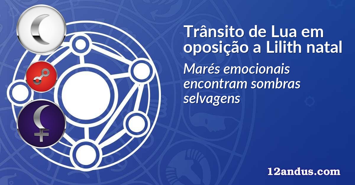 Trânsito de Lua em oposição a Lilith natal