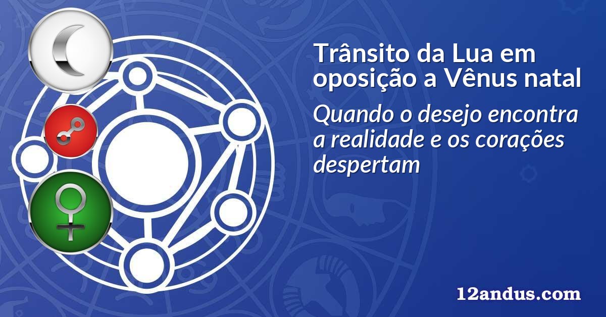 Trânsito da Lua em oposição a Vênus natal