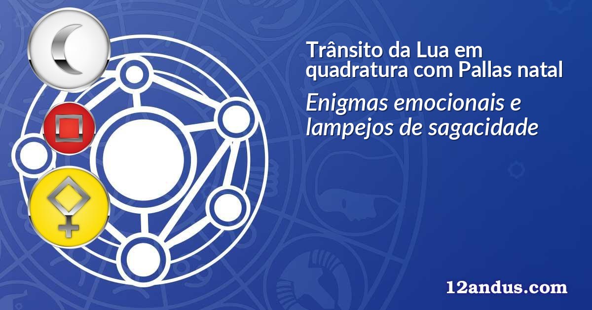 Trânsito da Lua em quadratura com Pallas natal