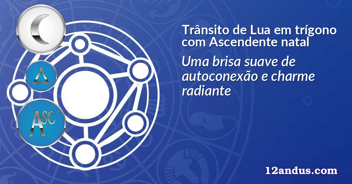 Trânsito de Lua em trígono com Ascendente natal