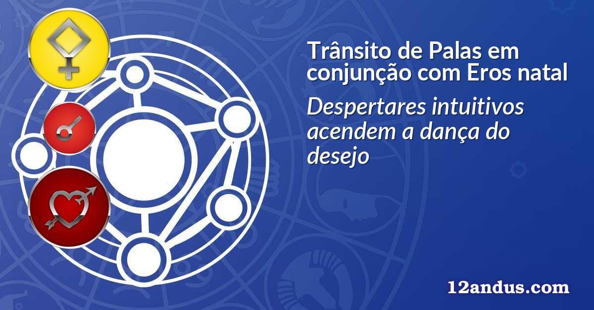 Trânsito de Palas em conjunção com Eros natal