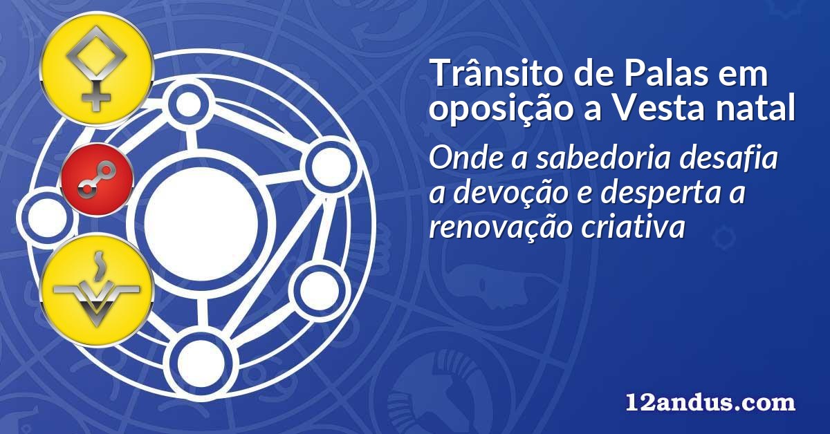Trânsito de Palas em oposição a Vesta natal