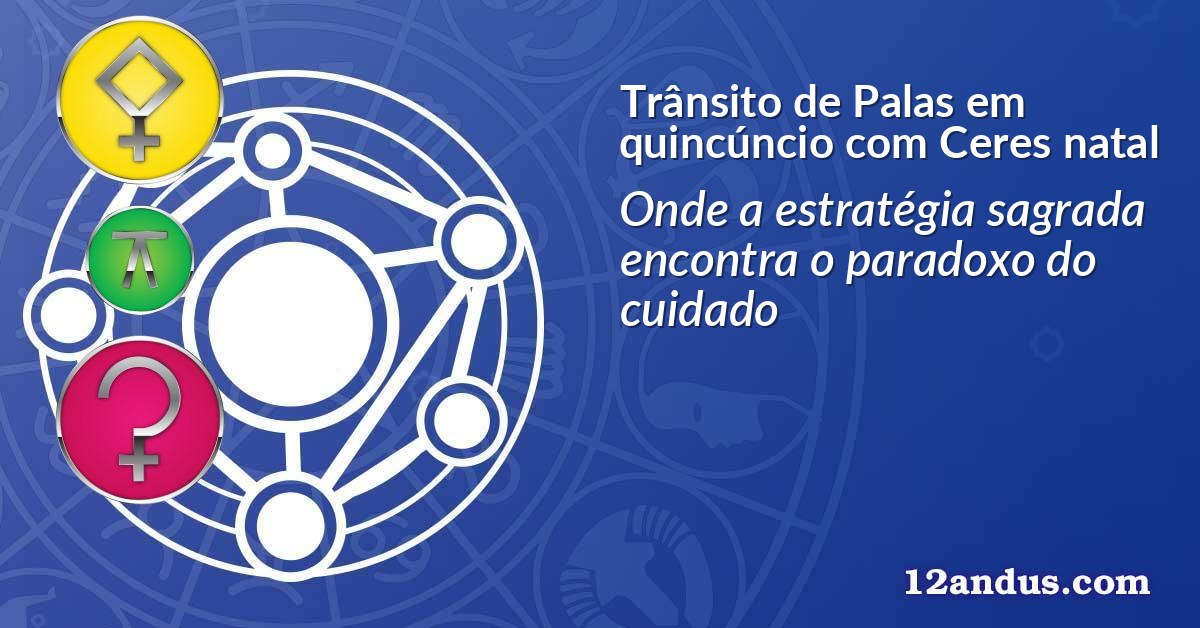 Trânsito de Palas em quincúncio com Ceres natal