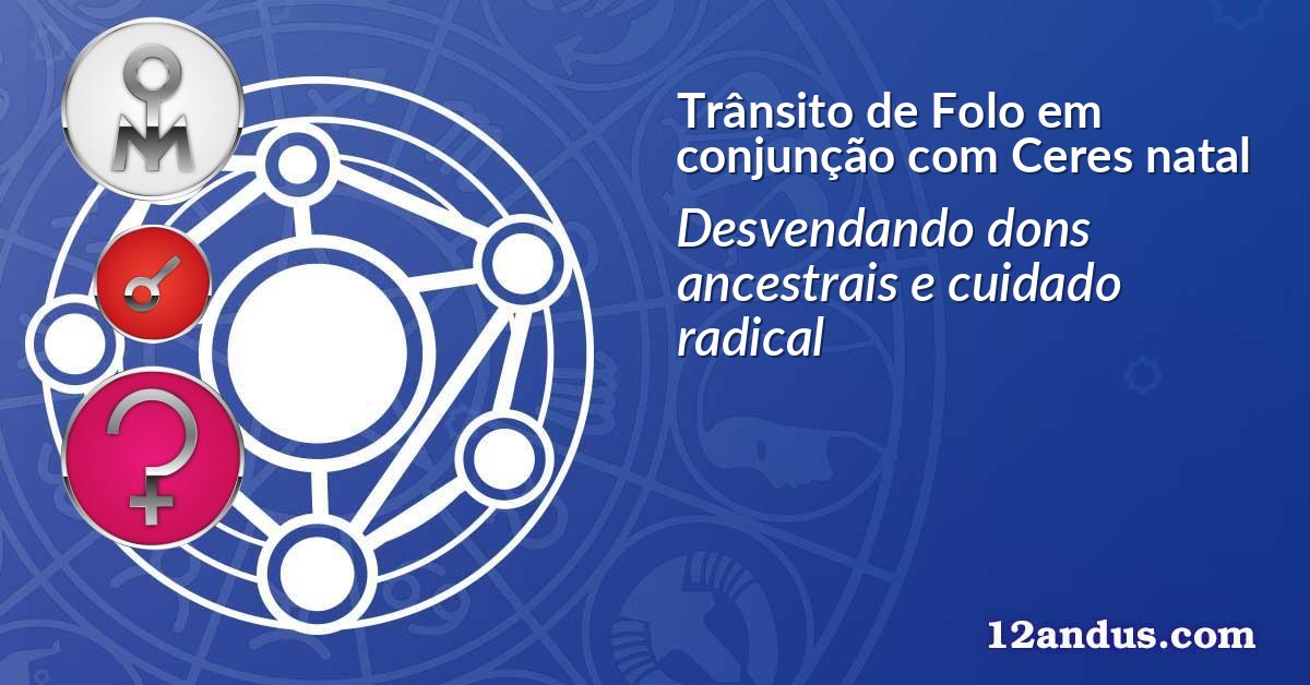 Trânsito de Folo em conjunção com Ceres natal