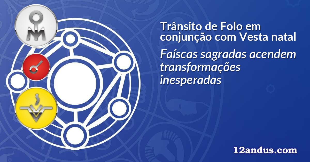Trânsito de Folo em conjunção com Vesta natal