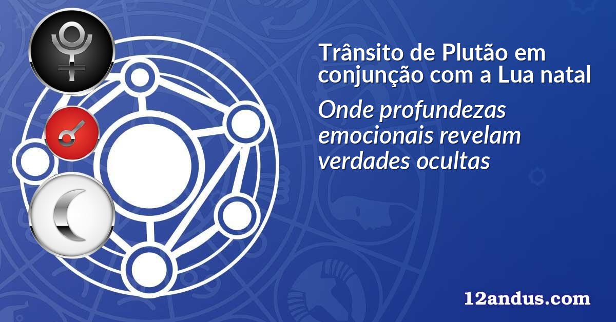Trânsito de Plutão em conjunção com a Lua natal