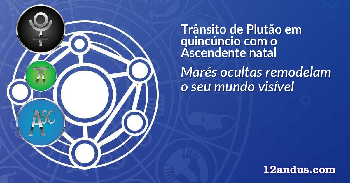Trânsito de Plutão em quincúncio com o Ascendente natal