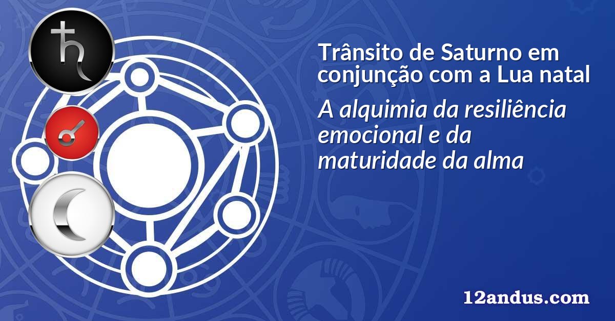 Trânsito de Saturno em conjunção com a Lua natal