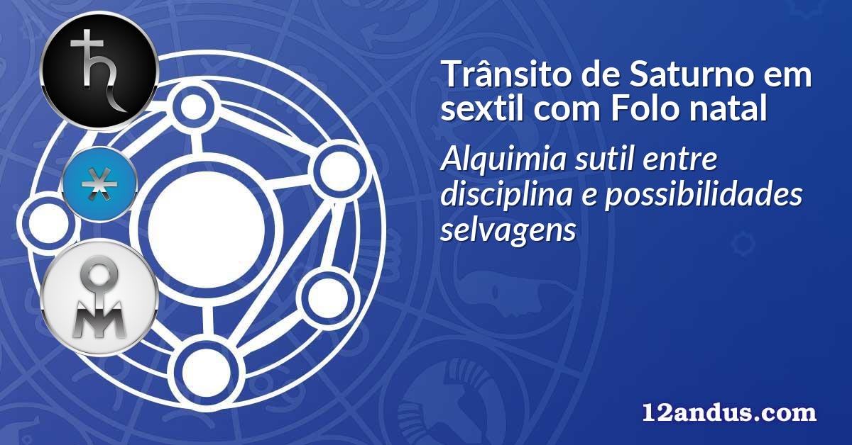 Trânsito de Saturno em sextil com Folo natal
