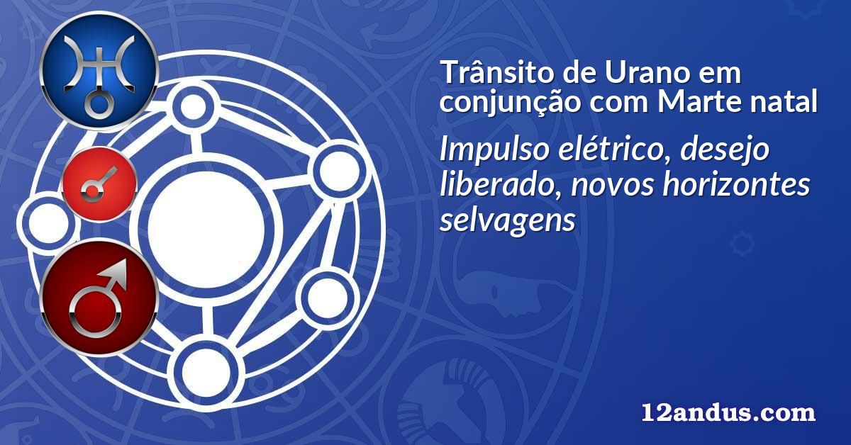 Trânsito de Urano em conjunção com Marte natal