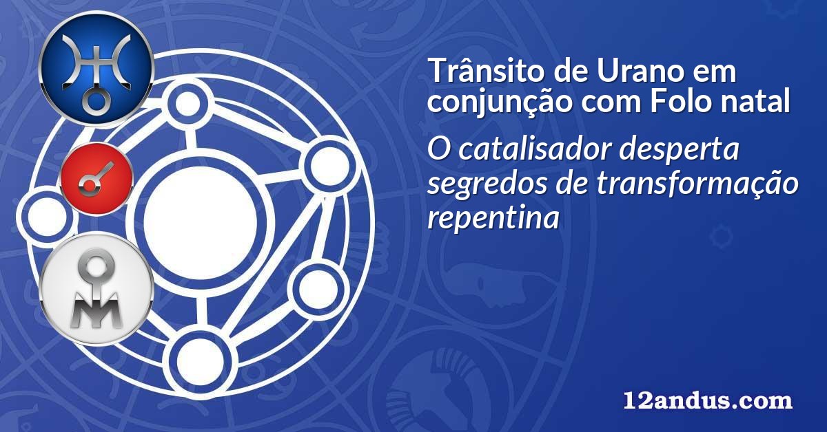 Trânsito de Urano em conjunção com Folo natal