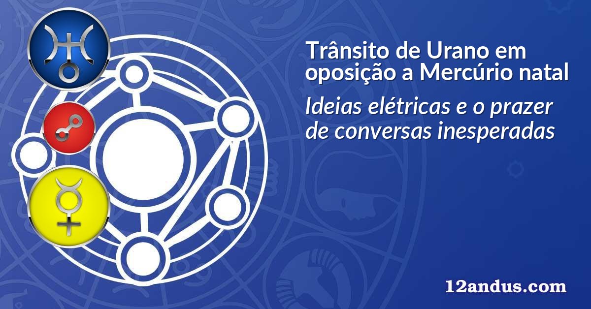 Trânsito de Urano em oposição a Mercúrio natal