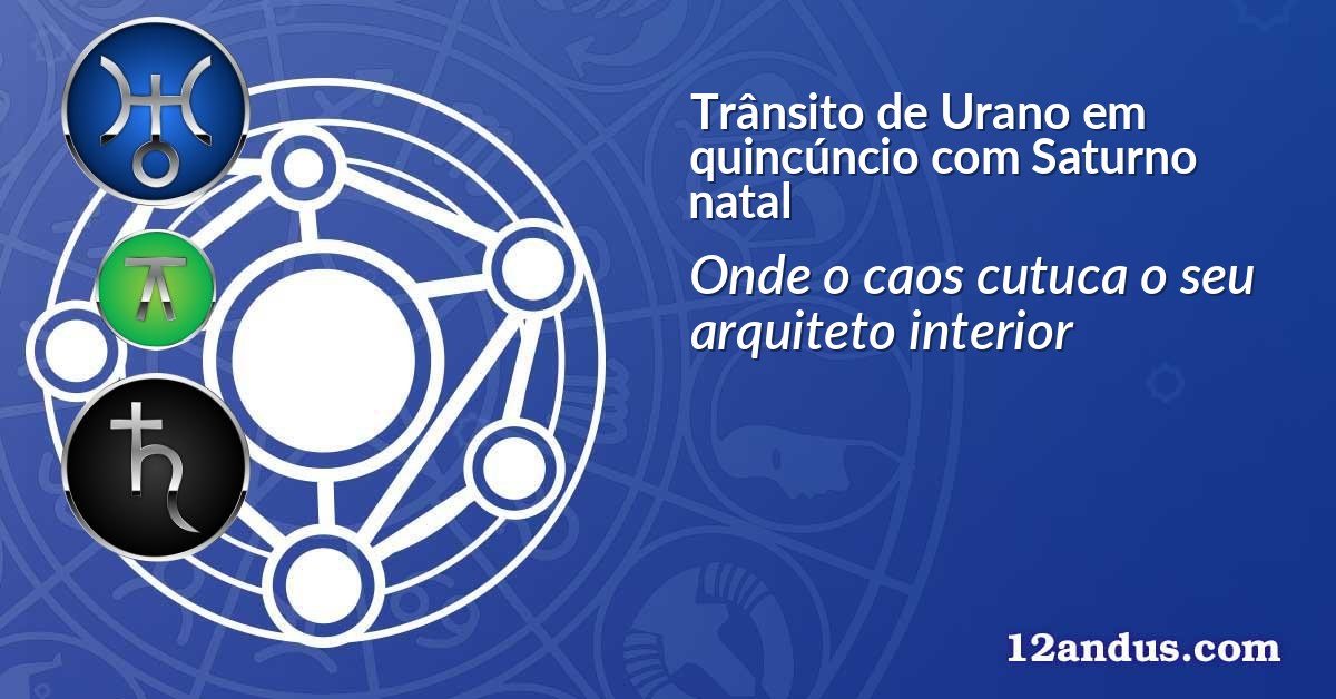 Trânsito de Urano em quincúncio com Saturno natal